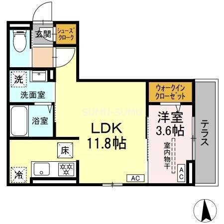 D Paina 桜ヶ丘の物件間取画像