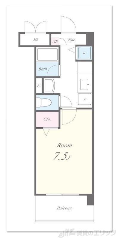 クローヴェーサウスタカハマの物件間取画像