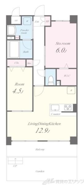 イニシオ山水の物件間取画像