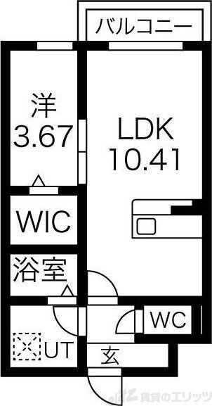エスグランデ中崎町の物件間取画像