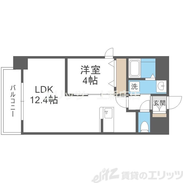 Alivis北梅田の物件間取画像