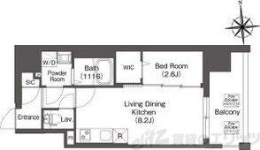 コンフォリア・リヴ南森町IIの物件間取画像