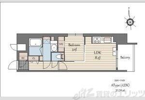 S-RESIDENCE天満橋arの物件間取画像