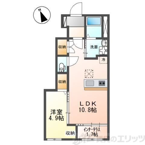 (仮称)茨木市宇野辺アパート新築工事の物件間取画像
