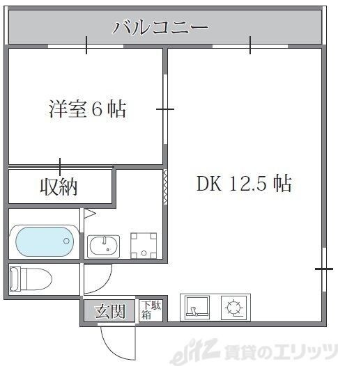 サン・ホワイティ豊里の物件間取画像