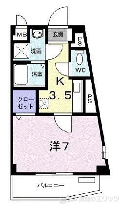 ハピネス浦江の物件間取画像