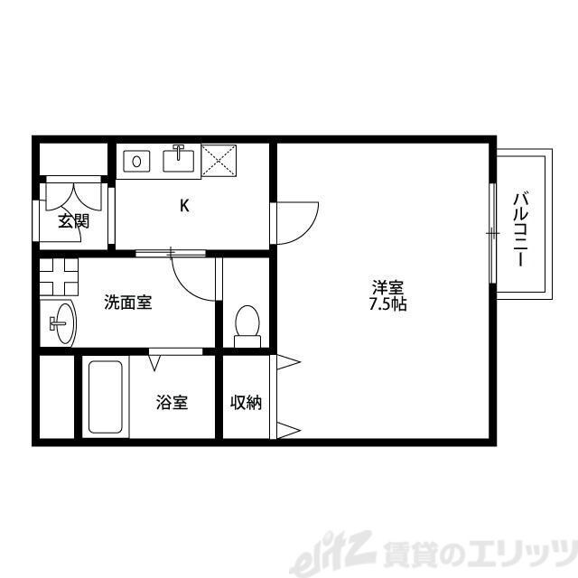 アンプルール茨木の物件間取画像