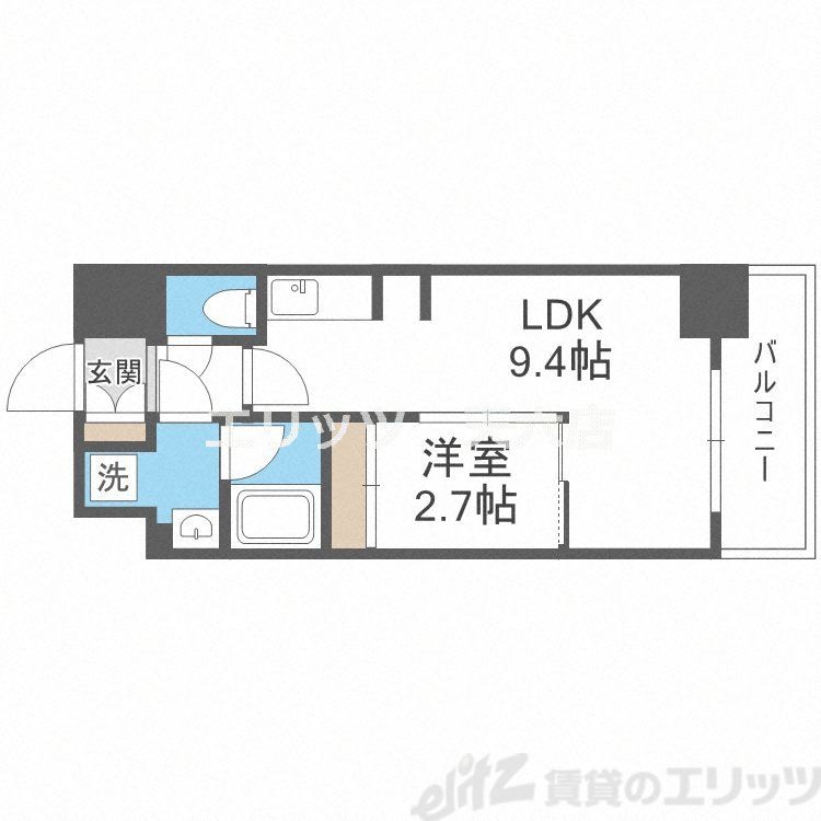 セレーノ南森町の物件間取画像