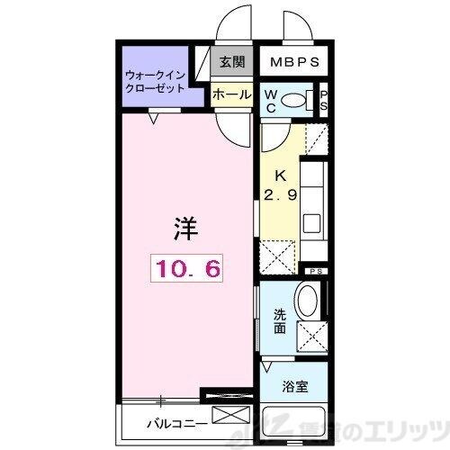 ミレ オレイユ ベルの物件間取画像