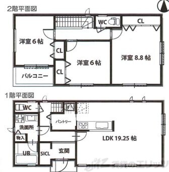 ファミリエ津之江A棟の物件間取画像
