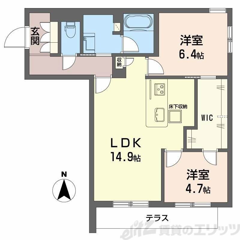 シャーメゾン サイビータの物件間取画像