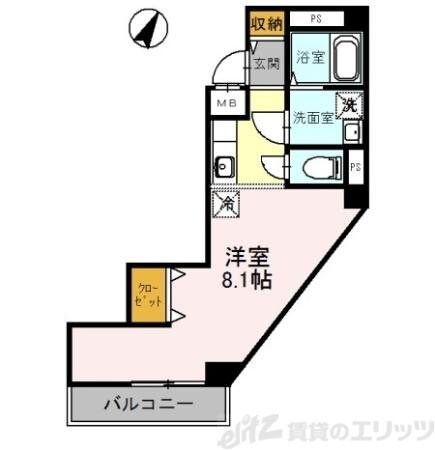 東華苑コーポの物件間取画像