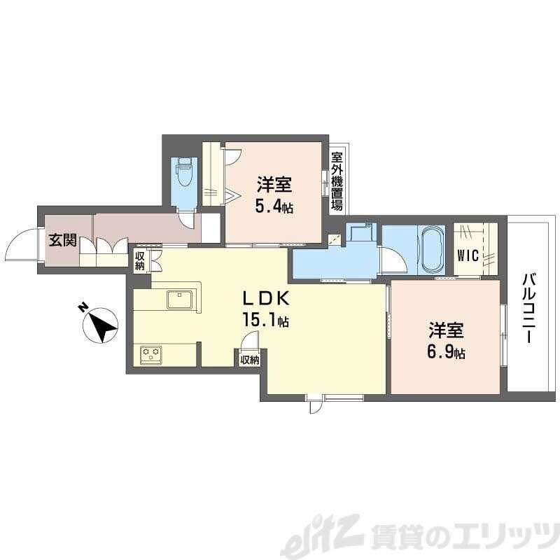 オルキデア クオーレの物件間取画像