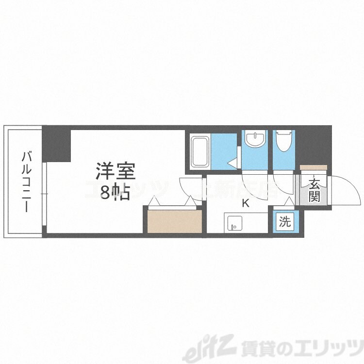 ONE ROOF FLAT TENJINBASHIの物件間取画像