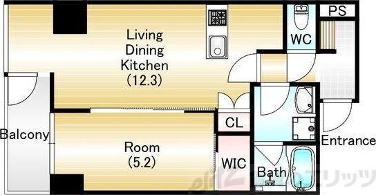 Fortunato 扇町の物件間取画像