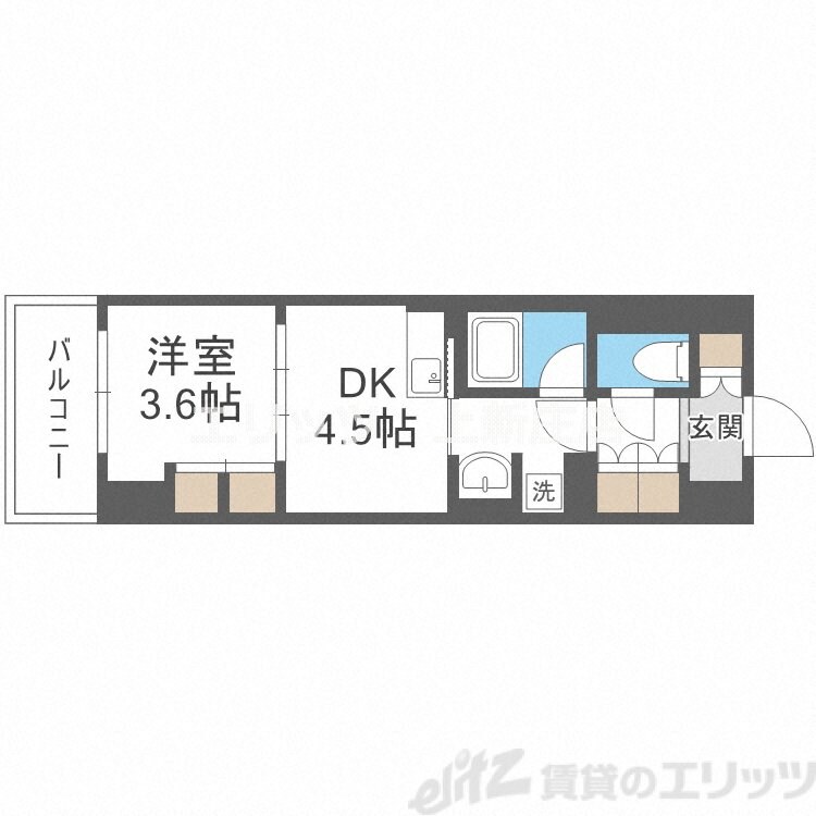 エル・セレーノ大阪天神橋の物件間取画像