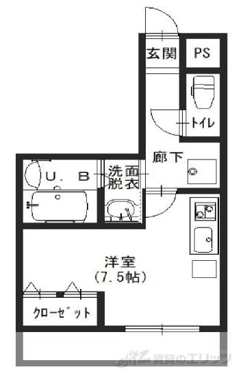 プリエール新大阪サウスの物件間取画像