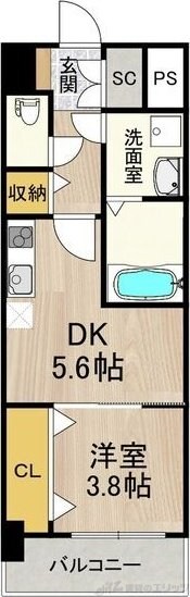 スプランディッド新大阪EASTの物件間取画像