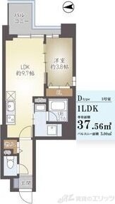 ハイデンス梅ヶ枝の物件間取画像