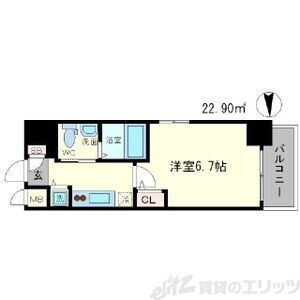 エスリード江坂江の木町の物件間取画像