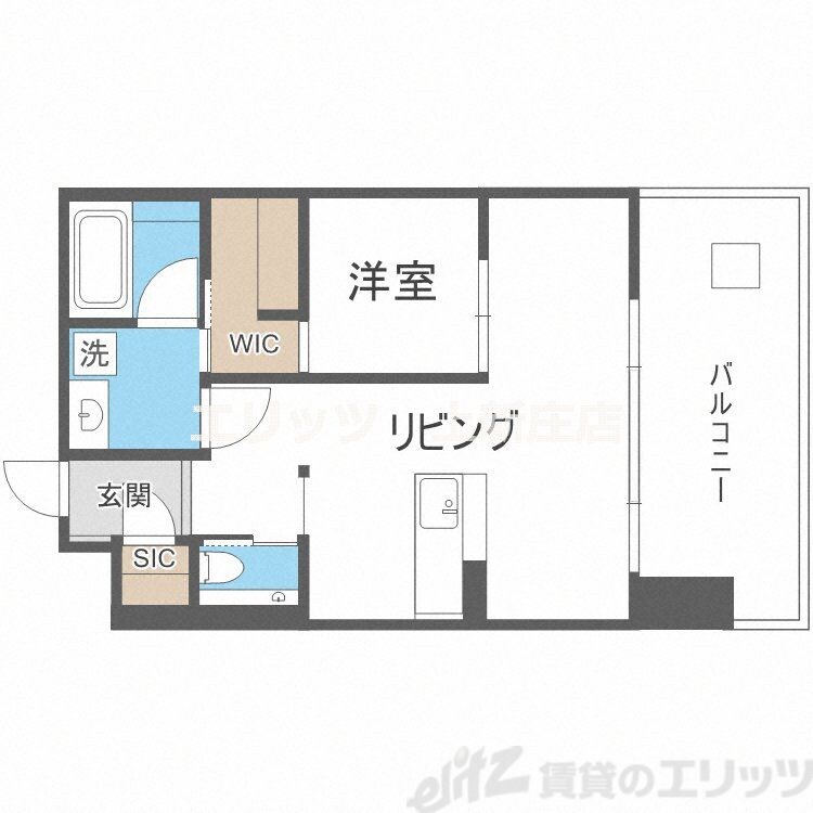 ベネチア天満橋の物件間取画像