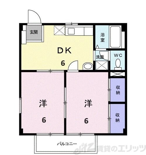 サザンハイムの物件間取画像