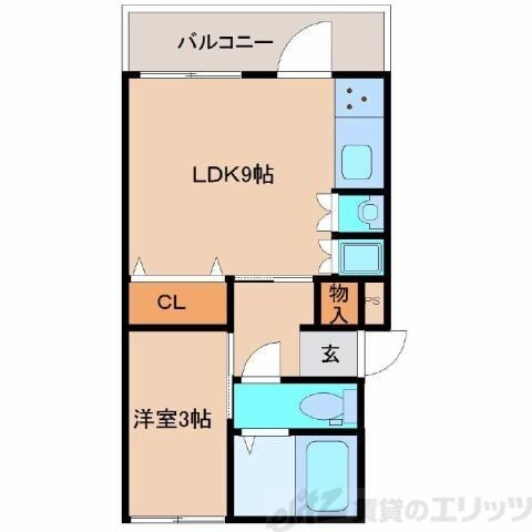 ハコス摂の物件間取画像