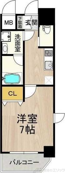 アリビオ江坂垂水町の物件間取画像