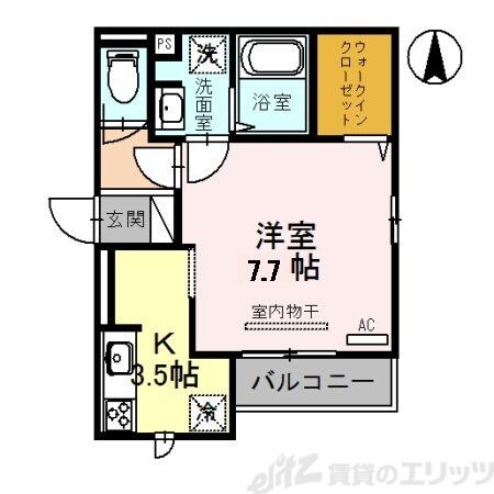 ソシュールの物件間取画像