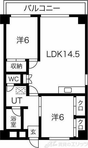 千里パノラマハイツの物件間取画像