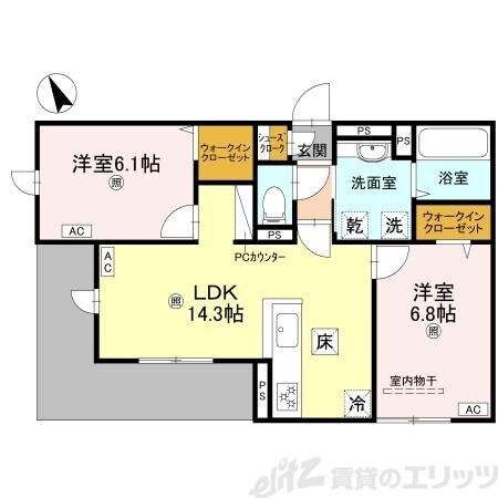 D-residence桜井の物件間取画像