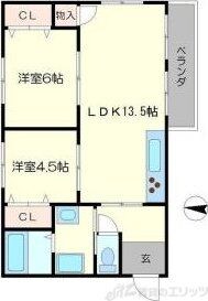 小寺ハイツの物件間取画像