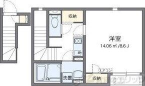 クレイノ咲の物件間取画像