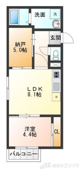 シダー・ホール・ヤマダ TWOの物件間取画像