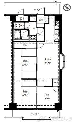 メゾンコルベーユの物件間取画像
