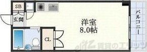 東明マンション江坂の物件間取画像