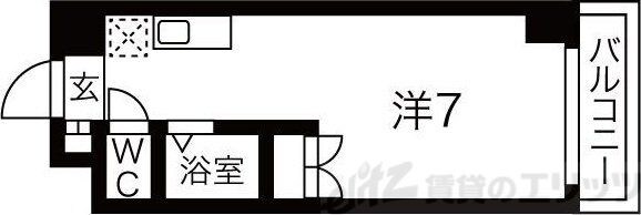 プレリュード江坂の物件間取画像