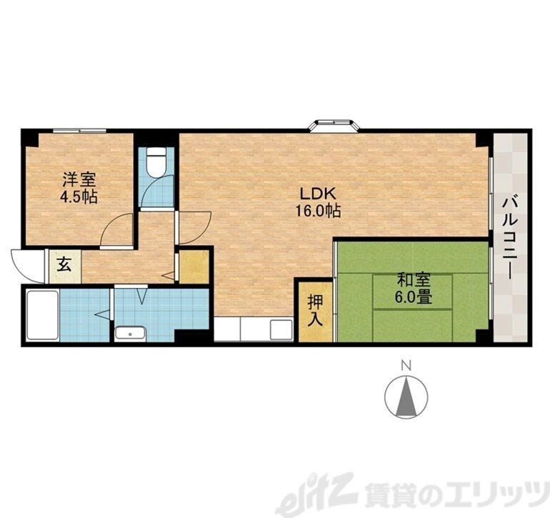 サンハイム杉林の物件間取画像