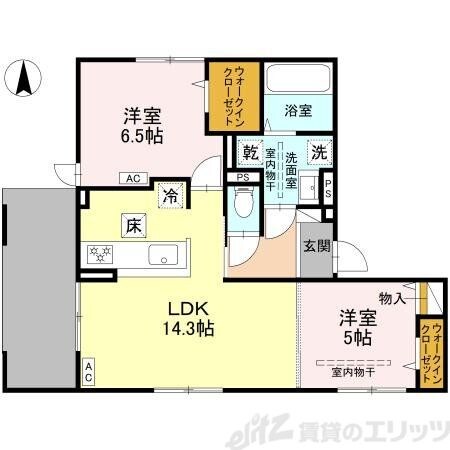 D-residence下田部Bの物件間取画像