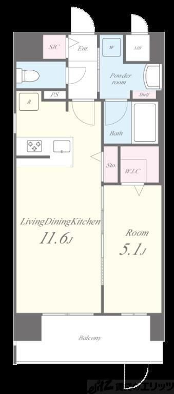 エムズセントラル上新庄の物件間取画像