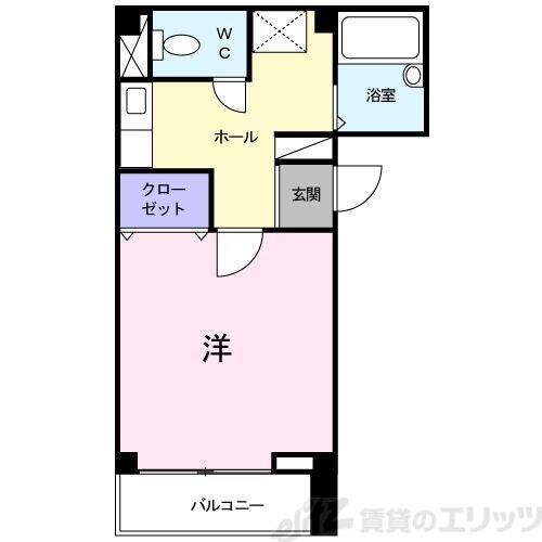 ヴィラウエストの物件間取画像
