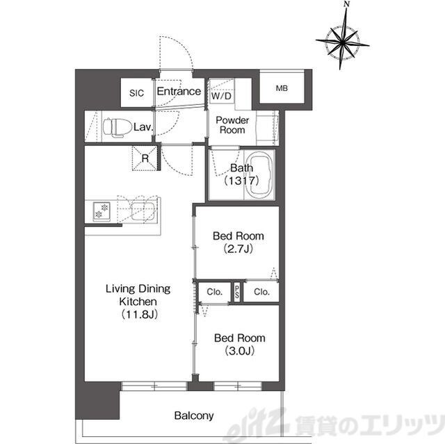 コンフォリア・リヴ新大阪西宮原ソルテラスの物件間取画像