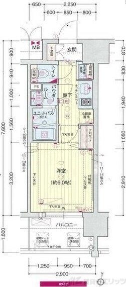 プレサンス梅田東ディアロの物件間取画像