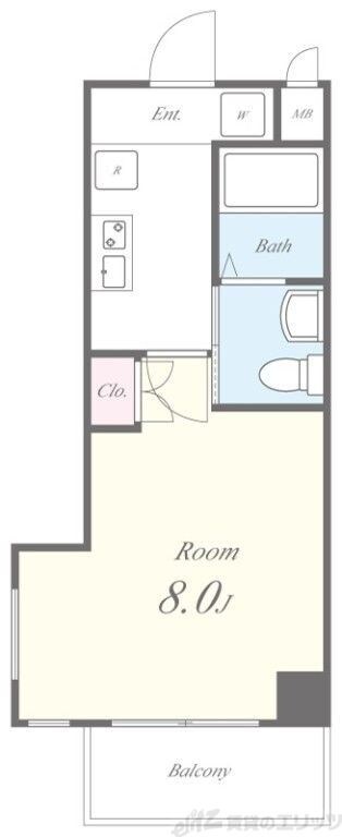 サザン長柄の物件間取画像