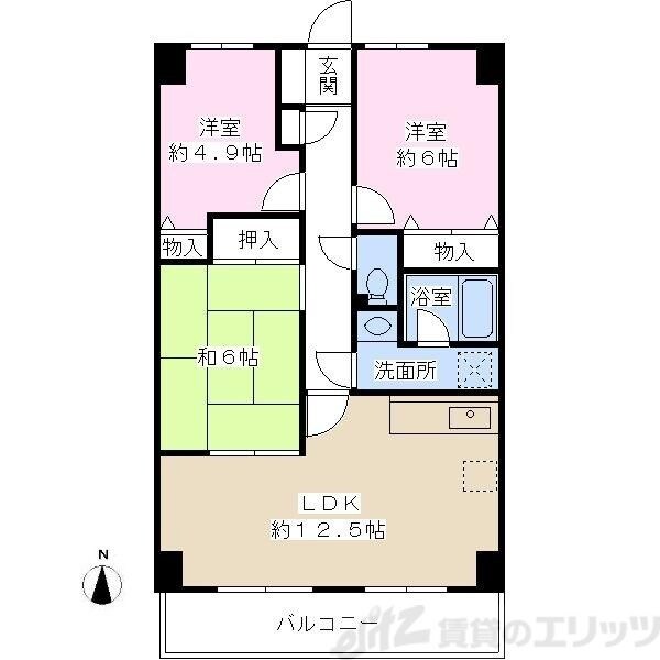 グレーシア大西の物件間取画像