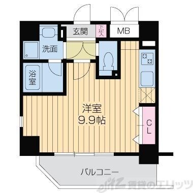 クレグラン北梅田の物件間取画像