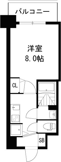 ディームス江坂の物件間取画像
