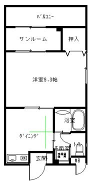 ETOILE11Aの物件間取画像