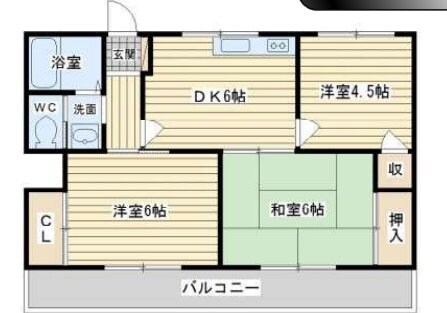 めぞんたきがわの物件間取画像