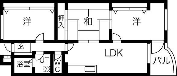 ウイングビュー鮎川の物件間取画像
